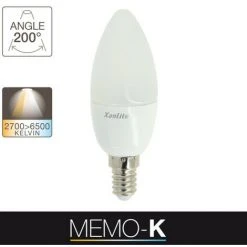 XANLITE - Ampoule LED Flamme, Culot E14, 6W Cons. (40W Eq.), CCT Température De Lumière Variable 2700k - 6000k - SV40FCCT -XANLITE Soldes 47378356 3