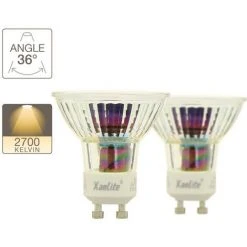 XANLITE - Lot De 2 Ampoules LED Spots Au Culot GU10, 5W Cons. (50W Eq.), Lumière Blanche Chaude - PACK2VG50S 7 XANLITE - Lot De 2 Ampoules LED Spots Au Culot GU10, 5W Cons. (50W Eq.), Lumière Blanche Chaude - PACK2VG50S -XANLITE Soldes 47378373 3