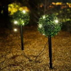 XANLITE - Lot De 2 Piquets LED Solaire "Buisson", Spéciale Extérieur (IP44) - SO2BUIS -XANLITE Soldes 47378390 5