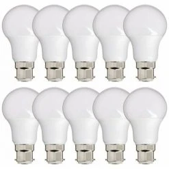 XANLITE - Lot De 10 Ampoules LED A60, Culot B22, 10W Cons. (60W Eq.), Lumière Blanc Neutre - PACK10EB806GCW