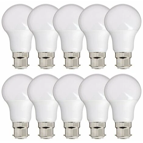 XANLITE - Lot De 10 Ampoules LED A60, Culot B22, 10W Cons. (60W Eq.), Lumière Blanc Neutre - PACK10EB806GCW 1 XANLITE - Lot De 10 Ampoules LED A60, Culot B22, 10W Cons. (60W Eq.), Lumière Blanc Neutre - PACK10EB806GCW