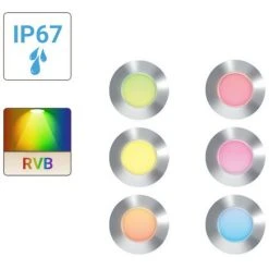 XANLITE - Lot De 6 Spots 12V RVB + Blanc IP67 Inox 304 - SPTK6RRGBW -XANLITE Soldes 47378397 4