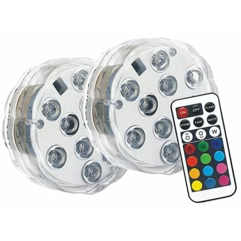 XANLITE - Lot De 2 Lampes Flottantes à Piles Avec Télécommande 10 LED RVB IP68 - PACK2LPIP68RVB 1 XANLITE - Lot De 2 Lampes Flottantes à Piles Avec Télécommande 10 LED RVB IP68 - PACK2LPIP68RVB
