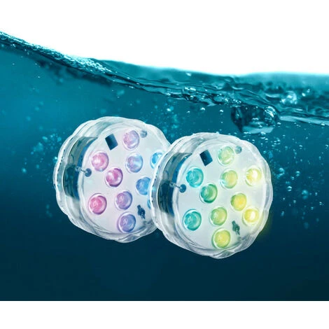 XANLITE - Lot De 2 Lampes Flottantes à Piles Avec Télécommande 10 LED RVB IP68 - PACK2LPIP68RVB 2 XANLITE - Lot De 2 Lampes Flottantes à Piles Avec Télécommande 10 LED RVB IP68 - PACK2LPIP68RVB – Image 2