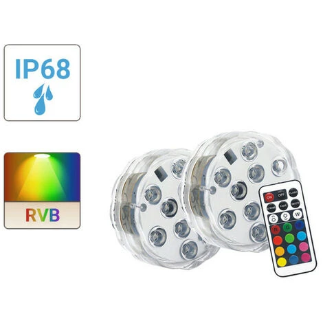 XANLITE - Lot De 2 Lampes Flottantes à Piles Avec Télécommande 10 LED RVB IP68 - PACK2LPIP68RVB 5 XANLITE - Lot De 2 Lampes Flottantes à Piles Avec Télécommande 10 LED RVB IP68 - PACK2LPIP68RVB – Image 5