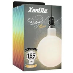 XANLITE - Ampoule LED Déco éclairante Globe XXL Opaline Au Verre Lacté, Culot E27, 24W Cons. (185W Eq.), 3200 Lumens, Lumière Blanc Neutre - RFDGE3000B200OCW -XANLITE Soldes 47378430 5