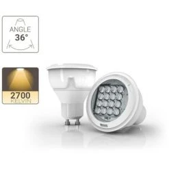 XANLITE - Ampoule LED Spot, Culot GU10, 6,1W Cons. (50W Eq), Lumière Blanc Chaud - PG50SFW -XANLITE Soldes 47378440 3