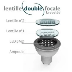 XANLITE - Ampoule LED Spot, Culot GU10, 6,1W Cons. (50W Eq), Lumière Blanc Chaud - PG50SFW -XANLITE Soldes 47378440 4