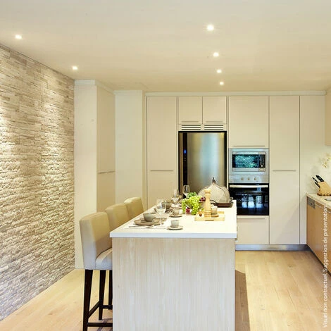 XANLITE - Lot De 3 Spots Encastrable LED Intégrés - Dimmable Et Orientable - Cons. 5W (eq. 50W) - 345 Lumens - Blanc Chaud - PACK3SEL345D 2 XANLITE - Lot De 3 Spots Encastrable LED Intégrés - Dimmable Et Orientable - Cons. 5W (eq. 50W) - 345 Lumens - Blanc Chaud - PACK3SEL345D – Image 2