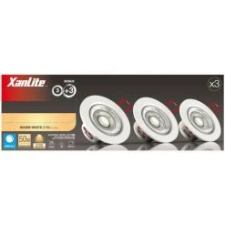 XANLITE - Lot De 3 Spots Encastrable LED Intégrés - Dimmable Et Orientable - Cons. 5W (eq. 50W) - 345 Lumens - Blanc Chaud - PACK3SEL345D 9 XANLITE - Lot De 3 Spots Encastrable LED Intégrés - Dimmable Et Orientable - Cons. 5W (eq. 50W) - 345 Lumens - Blanc Chaud - PACK3SEL345D -XANLITE Soldes 47378441 5