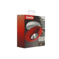XANLITE - Spot En Saillie LED - Orientable - Bague Rouge - Cons. 4,5W (eq. 40W) - 300 Lumens - Blanc Chaud - SPESR350 -XANLITE Soldes 47378500 4