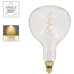 XANLITE - Ampoule LED Giant Fiole / Vintage, Culot E27, 4W Cons. (30W Eq.), 323 Lumens, Lumière Blanc Chaud - RFDGE280RS -XANLITE Soldes 47378502 4