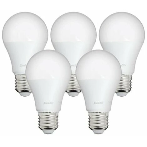 XANLITE - Lot X5 Ampoules LED Standard, Culot E27, Conso 9W, Eq. 60W, Blanc Neutre - PACK5EE806GCW 1 XANLITE - Lot X5 Ampoules LED Standard, Culot E27, Conso 9W, Eq. 60W, Blanc Neutre - PACK5EE806GCW