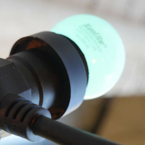 XANLITE - Guirlande Guinguette LED Noire, X10 Ampoules RVB E27 Incluses, 5m Extensible - GRL5230VBP45RVBJR 3 XANLITE - Guirlande Guinguette LED Noire, X10 Ampoules RVB E27 Incluses, 5m Extensible - GRL5230VBP45RVBJR – Image 3