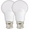 XANLITE - Lot De 2 Ampoules LED A60, Culot B22, 10W Cons. (60W Eq.), Lumière Blanc Chaud - PACK2EB806G