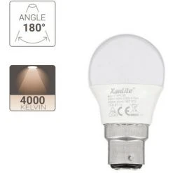 XANLITE - Ampoule LED P45, Culot B22, 5,3W Cons. (40W Eq.), Lumière Blanc Neutre - EB470PCW -XANLITE Soldes 47378552 3