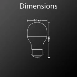 XANLITE - Ampoule LED P45, Culot B22, 5,3W Cons. (40W Eq.), Lumière Blanc Neutre - EB470PCW -XANLITE Soldes 47378552 4