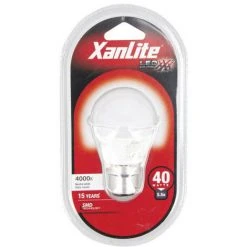 XANLITE - Ampoule LED P45, Culot B22, 5,3W Cons. (40W Eq.), Lumière Blanc Neutre - EB470PCW -XANLITE Soldes 47378552 5