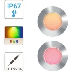 XANLITE - Rallonge De 2 Spots 12V RVB + Blanc IP67 Inox 304 - SPTE2RRGBW 8 XANLITE - Rallonge De 2 Spots 12V RVB + Blanc IP67 Inox 304 - SPTE2RRGBW -XANLITE Soldes 47378565 4
