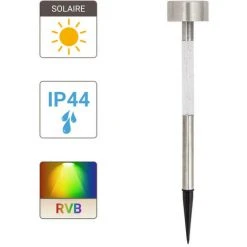 XANLITE - Balise à Piquet Solaire 1 LED RVB IP44 8h D'autonomie - SOBAB1RVB -XANLITE Soldes 47378567 5