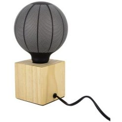 XANLITE - Lampe à Poser Cubik Bois Culot E27 - XDLAPCUBIKW -XANLITE Soldes 47378589 4