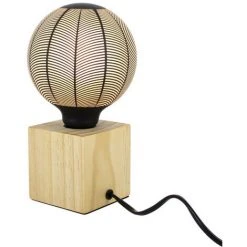 XANLITE - Lampe à Poser Cubik Bois Culot E27 - XDLAPCUBIKW -XANLITE Soldes 47378589 5