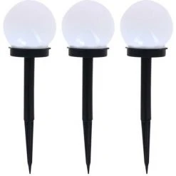 XANLITE - Lot De 3 Balises LED Solaires, LED RVB, Lumière Multi-colore, 8h D'autonomie - PACK3SO50B