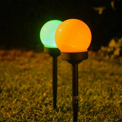 XANLITE - Lot De 3 Balises LED Solaires, LED RVB, Lumière Multi-colore, 8h D'autonomie - PACK3SO50B 3 XANLITE - Lot De 3 Balises LED Solaires, LED RVB, Lumière Multi-colore, 8h D'autonomie - PACK3SO50B – Image 3