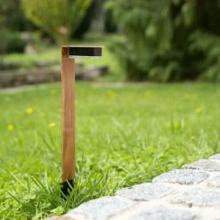 XANLITE - Balise Solaire 45cm IP44 - Finitions Bois - SOBAW -XANLITE Soldes 47378597 3