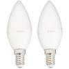 XANLITE - Ampoule LED Flamme, Culot E14, 5W Cons. (40W Eq.), Lumière Blanc Neutre - PACK2EV470FCW