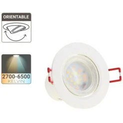 XANLITE - Spot Encastrable LED Intégré - Changement De Température Par Switch - Orientable - Cons. 6,5W (eq. 50W) - Blanc Chaud - SEL345CCT -XANLITE Soldes 47378634 4