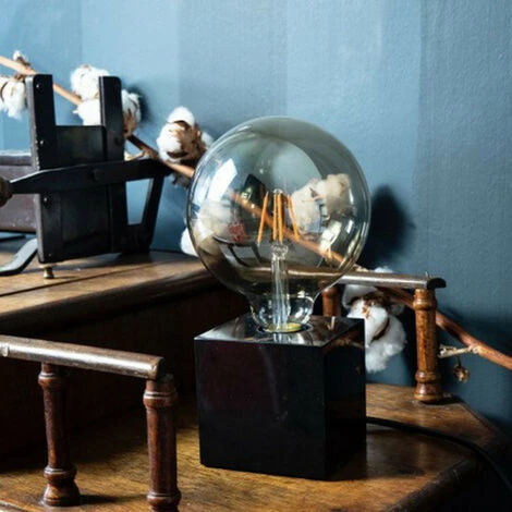 XANLITE - Ampoule LED Globe (G125) / Vintage Au Verre Fumé, Culot E27, 4W Cons. (23W Eq.), 230 Lumens, Lumière Blanc Chaud - RFDE400B125F 4 XANLITE - Ampoule LED Globe (G125) / Vintage Au Verre Fumé, Culot E27, 4W Cons. (23W Eq.), 230 Lumens, Lumière Blanc Chaud - RFDE400B125F – Image 4