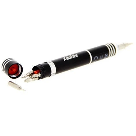 XANLITE - Tournevis LED, X6 Têtes Incluses (Cruciforme/Plate), Mini Torche Intégrée - TL610 2 XANLITE - Tournevis LED, X6 Têtes Incluses (Cruciforme/Plate), Mini Torche Intégrée - TL610 – Image 2