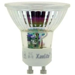 XANLITE - Lot X3 Ampoule Spot LED, Culot GU10, Conso 5,5W (équivaut 50W) : 345 Lumens, Blanc Chaud (2700K) - PACK3RCXG345S
