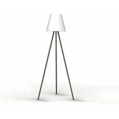 XANLITE - Lampadaire Solaire IP44 RVB Blanc Rechargeable USB Polyéthylène 2h D'autonomie - LADSORVBWR