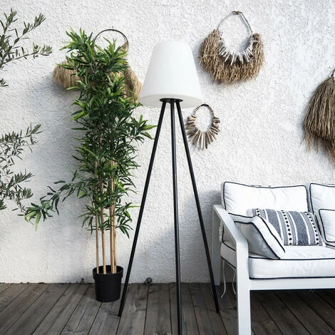 XANLITE - Lampadaire Solaire IP44 RVB Blanc Rechargeable USB Polyéthylène 2h D'autonomie - LADSORVBWR 2 XANLITE - Lampadaire Solaire IP44 RVB Blanc Rechargeable USB Polyéthylène 2h D'autonomie - LADSORVBWR – Image 2