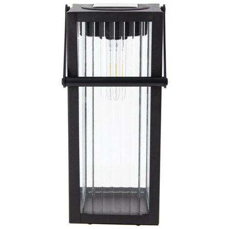XANLITE - Lanterne Solaire Nomade 26cm IP44 - Verre Ciselé & Métal - Noir - SOLARVC 4 XANLITE - Lanterne Solaire Nomade 26cm IP44 - Verre Ciselé & Métal - Noir - SOLARVC – Image 4