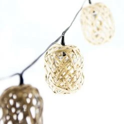 XANLITE - Guirlande Solaire Naturelle 5m IP44 - 10 Boules - Rotin - GRL5NAT -XANLITE Soldes 47378700 4