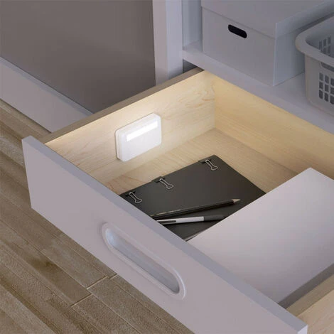 XANLITE - Lot De 2 éclairages De Placard Et Tiroir à Piles (incluses) - Détection Magnétique - 50 Lumens - Blanc Neutre - PACK2ECP35DCW 3 XANLITE - Lot De 2 éclairages De Placard Et Tiroir à Piles (incluses) - Détection Magnétique - 50 Lumens - Blanc Neutre - PACK2ECP35DCW – Image 3