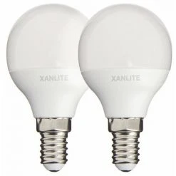 XANLITE - Lot De 2 Ampoules LED P45 - Culot E14 - Classique - PACK2EV470P