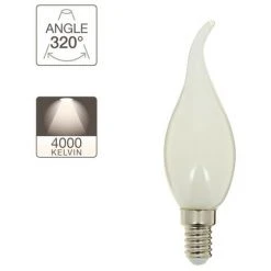 XANLITE - Ampoule à Filament LED Flamme Coup De Vent, Culot E14, 4W Cons. (40W Eq.), Lumière Blanche Neutre - RFV470FCOCW -XANLITE Soldes 47378730 3