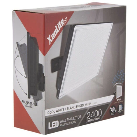 XANLITE - Projecteur LED Mural Noir, 30 W, 2400 Lumens - PR30WM 3 XANLITE - Projecteur LED Mural Noir, 30 W, 2400 Lumens - PR30WM – Image 3
