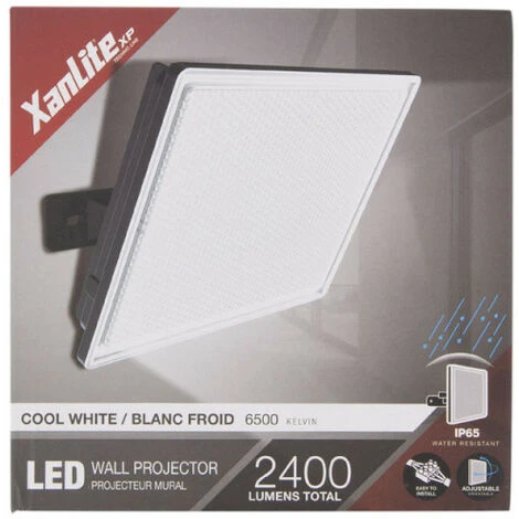 XANLITE - Projecteur LED Mural Noir, 30 W, 2400 Lumens - PR30WM 4 XANLITE - Projecteur LED Mural Noir, 30 W, 2400 Lumens - PR30WM – Image 4