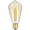 Xanlite - Ampoule LED (ST64) Edison / Vintage Au Verre Ambré, Culot E27, 3,8W Cons. (30W Eq.), 350 Lumens, Lumière Blanc Chaud - RFDE400STA