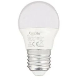 XANLITE - Ampoule LED P45, Culot E27, 6 Cons. (40W Eq.), Lumière Blanc Chaud - EE470P