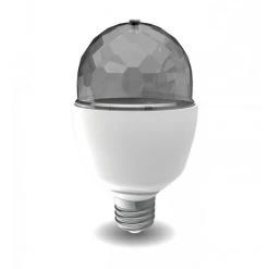 XANLITE - Ampoule LED Disco à Tête Rotative, Culot E27, Conso. 3,2W Cons., Lumière - SEDRVB