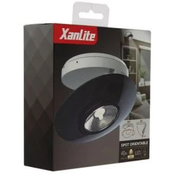 XANLITE - Spot En Saillie LED - Orientable - Bague Grise - Cons. 4,5W (eq. 40W) - 300 Lumens - Blanc Chaud - SPESG350 -XANLITE Soldes 47378779 4