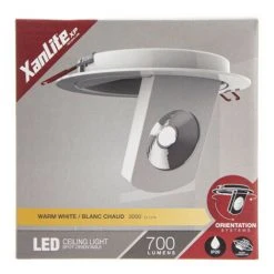 XANLITE - Spots Encastrable LED Intégré - Orientable - Cons. 8,5W (eq. 100W) - 700 Lumens - Blanc Chaud - SPEC600 -XANLITE Soldes 47378782 5