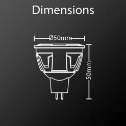 XANLITE - Ampoule LED Spot, Culot GU5.3, 7W Cons. (50W éq.), Angle Focalisé, Lumière Blanche Chaude - VM50S -XANLITE Soldes 47378802 5