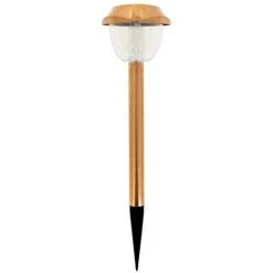 XANLITE - Balise LED Solaire Cuivré, X2 Modes D'Eclairage (Blanc / RVB), Spéciale Extérieur (IP44) - SO604PG